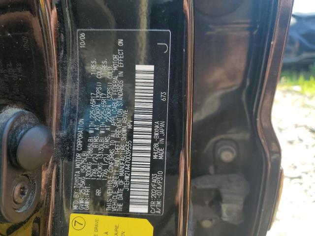 JTEHW21A470039555 - 2007 TOYOTA HIGHLANDER HYBRID BLACK photo 13