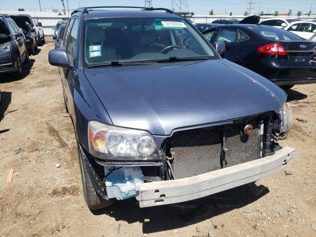 JTEDD21A640104776 - 2004 TOYOTA HIGHLANDER BLUE photo 5