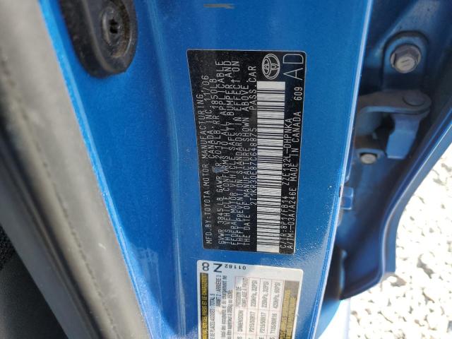 2T1KR30E87C648875 - 2007 TOYOTA COROLLA MA XR BLUE photo 12