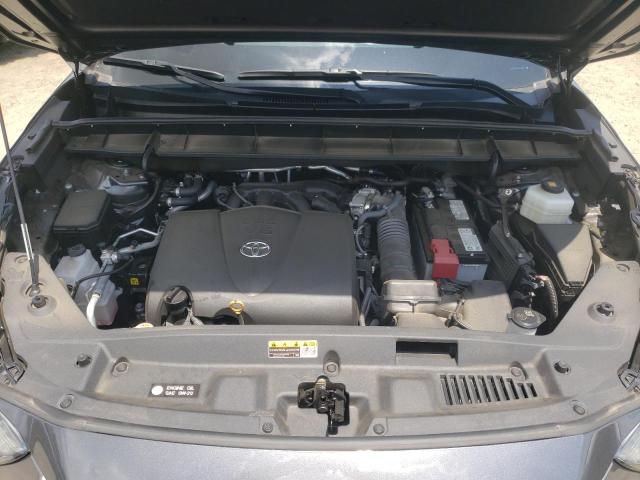 5TDGZRAH5MS075843 - 2021 TOYOTA HIGHLANDER XLE GRAY photo 12