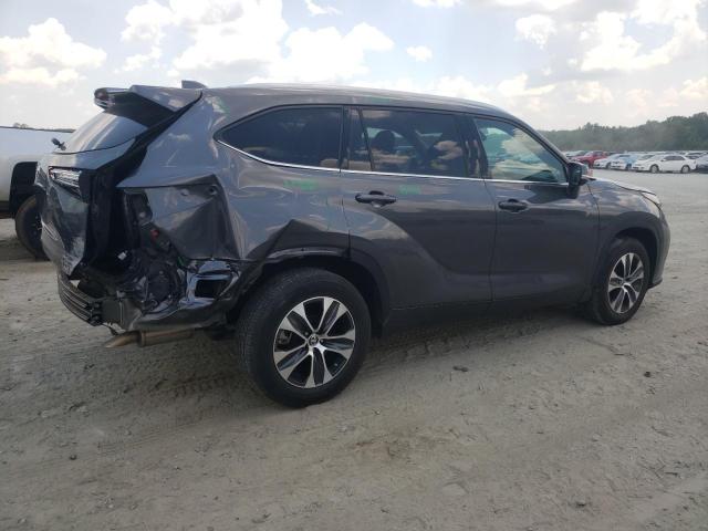 5TDGZRAH5MS075843 - 2021 TOYOTA HIGHLANDER XLE GRAY photo 3