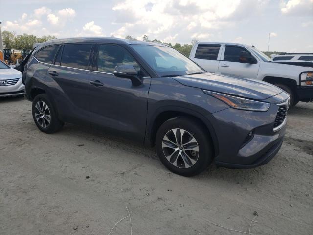 5TDGZRAH5MS075843 - 2021 TOYOTA HIGHLANDER XLE GRAY photo 4