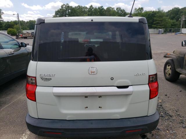 5J6YH28799L001016 - 2009 HONDA ELEMENT EX WHITE photo 6