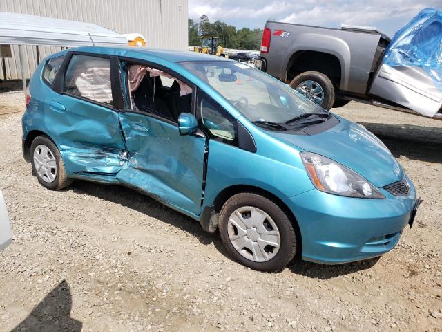 JHMGE8H3XDC023043 - 2013 HONDA FIT TEAL photo 4