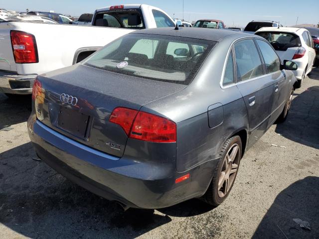 WAUDF78E26A220362 - 2006 AUDI A4 2.0T QUATTRO GRAY photo 4