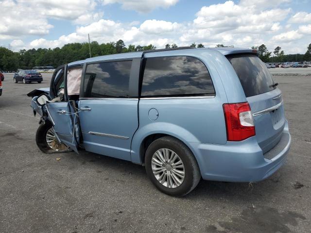 2C4RC1CG9DR777530 - 2013 CHRYSLER TOWN & COU TOURING L BLUE photo 2