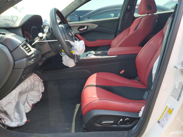 19UUB5F56NA004973 - 2022 ACURA TLX TECH A WHITE photo 7