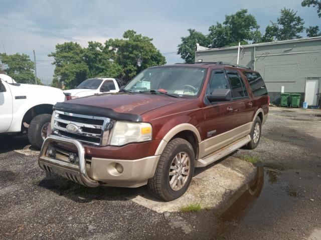 1FMFK18547LA58174 - 2007 FORD EXPEDITION EL EDDIE BAUER BURGUNDY photo 2