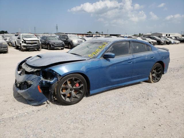 2C3CDXGJ9LH223649 - 2020 DODGE CHARGER SCAT PACK BLUE photo 1