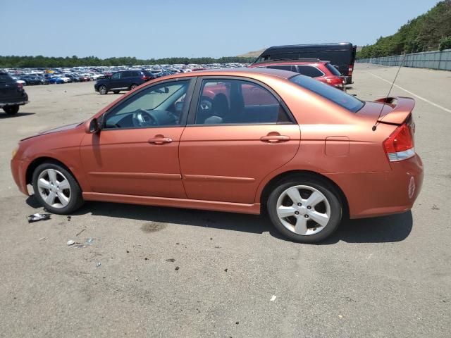 KNAFE222295027350 - 2009 KIA SPECTRA EX ORANGE photo 2