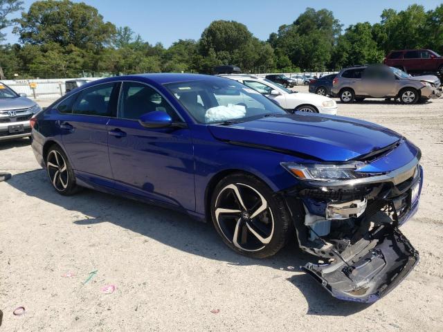 1HGCV1F32KA083144 - 2019 HONDA ACCORD SPORT Синій фото 4