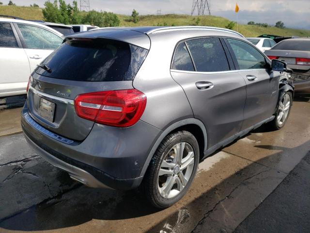 WDCTG4GB1FJ085676 - 2015 MERCEDES-BENZ GLA 250 4MATIC GRAY photo 3