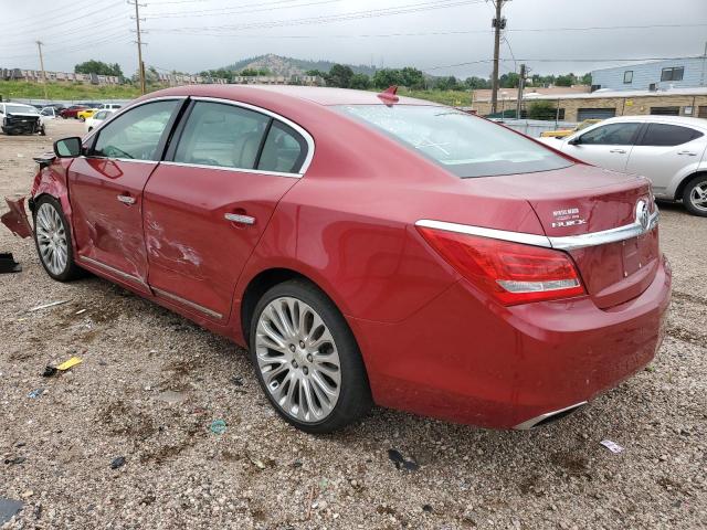 1G4GF5G36EF109069 - 2014 BUICK LACROSSE TOURING RED photo 2