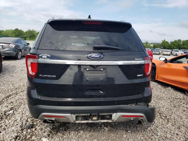 1FM5K8HTXHGC59638 - 2017 FORD EXPLORER PLATINUM BLACK photo 6