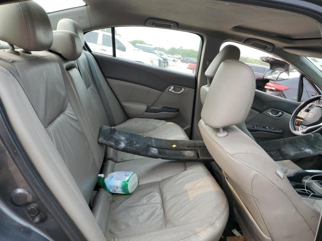 19XFB2F9XCE333467 - 2012 HONDA CIVIC EXL GRAY photo 10