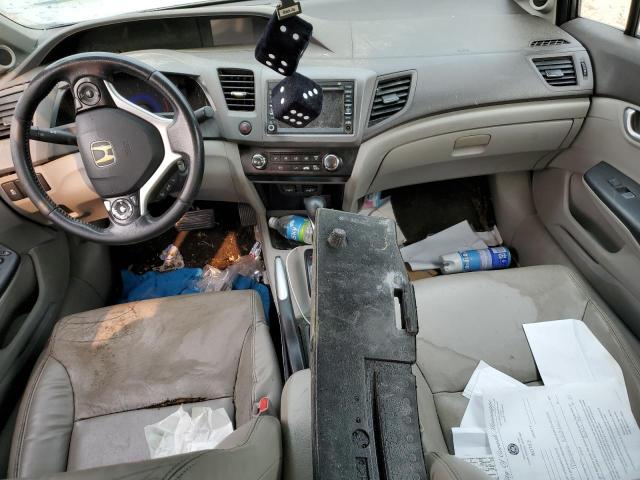 19XFB2F9XCE333467 - 2012 HONDA CIVIC EXL GRAY photo 8