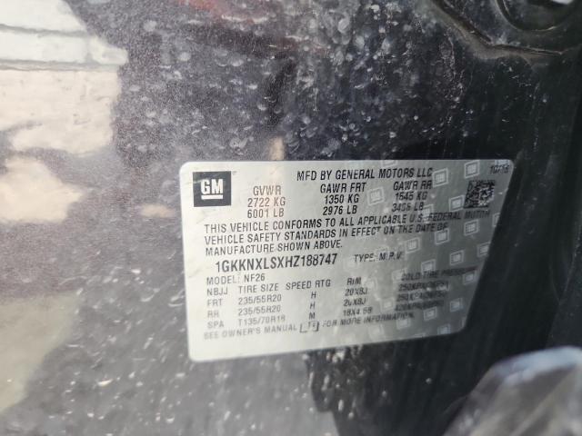 1GKKNXLSXHZ188747 - 2017 GMC ACADIA DENALI GRAY photo 13