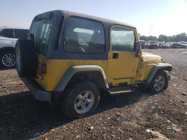 1J4FA49S5YP786488 - 2000 JEEP WRANGLER / SPORT YELLOW photo 3