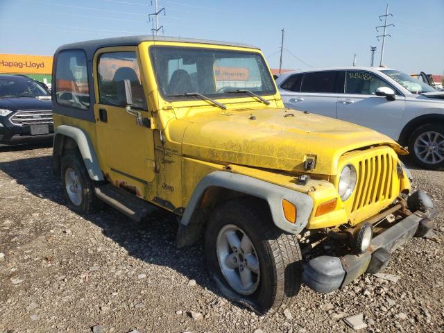 1J4FA49S5YP786488 - 2000 JEEP WRANGLER / SPORT YELLOW photo 4