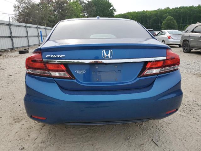 19XFB2F90DE237736 - 2013 HONDA CIVIC EXL BLUE photo 6