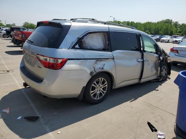 5FNRL5H60CB043022 - 2012 HONDA ODYSSEY EXL SILVER photo 3