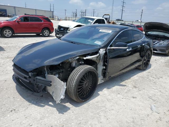 5YJSA1E46KF331936 - 2019 TESLA MODEL S Սև լուսանկար 1