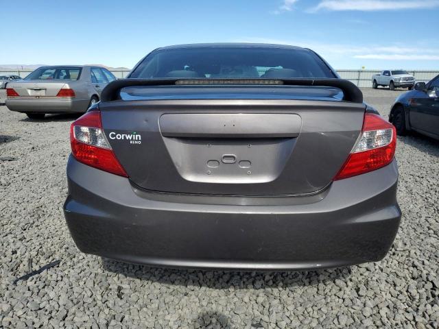 19XFB2F59CE082471 - 2012 HONDA CIVIC LX GRAY photo 6