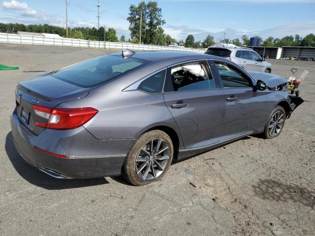 1HGCV1F59MA044023 - 2021 HONDA ACCORD EXL GRAY photo 3