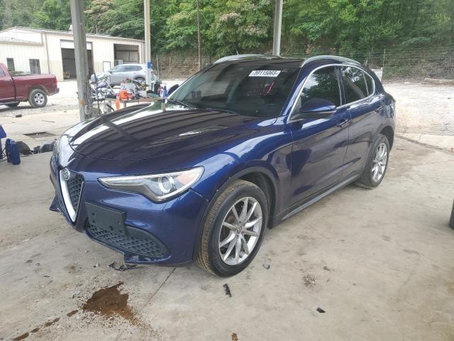 ZASFAKBN7J7B63644 - 2018 ALFA ROMEO STELVIO TI ლურჯი ფოტო 1