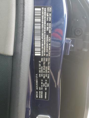 ZASFAKBN7J7B63644 - 2018 ALFA ROMEO STELVIO TI ლურჯი ფოტო 12