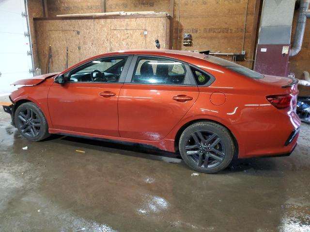 3KPF34ADXME271445 - 2021 KIA FORTE GT LINE ORANGE photo 2