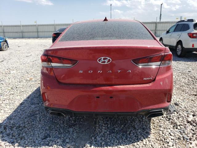 5NPE34AF2KH763165 - 2019 HYUNDAI SONATA LIMITED RED photo 6