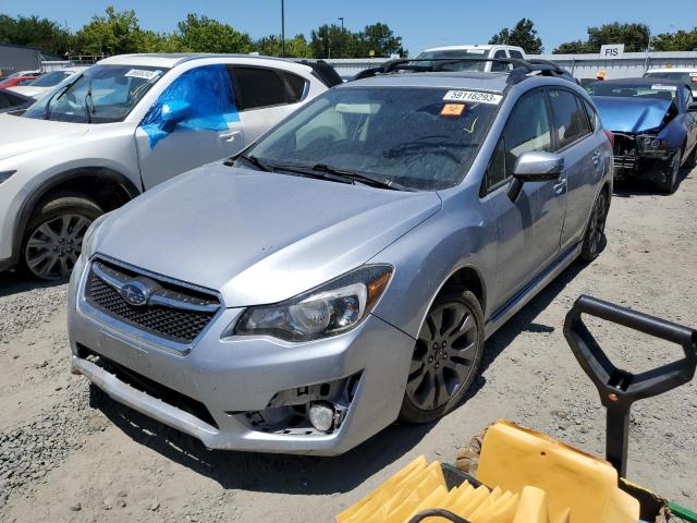 JF1GPAU61F8314352 - 2015 SUBARU IMPREZA SPORT SILVER photo 1