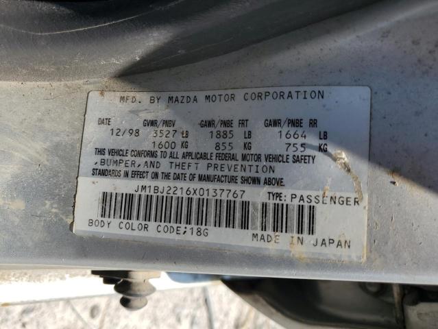 JM1BJ2216X0137767 - 1999 MAZDA PROTEGE ES 银色 照片 13