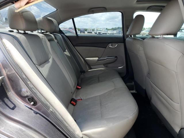 19XFB2F92EE050726 - 2014 HONDA CIVIC EXL GRAY photo 10