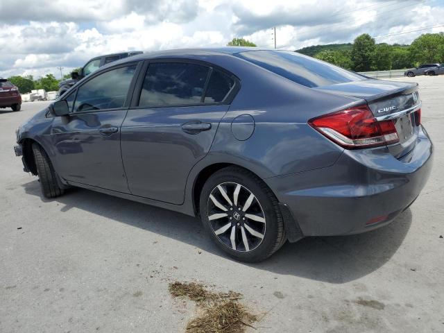 19XFB2F92EE050726 - 2014 HONDA CIVIC EXL GRAY photo 2