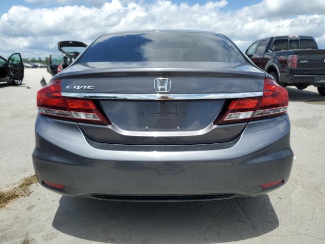 19XFB2F92EE050726 - 2014 HONDA CIVIC EXL GRAY photo 6