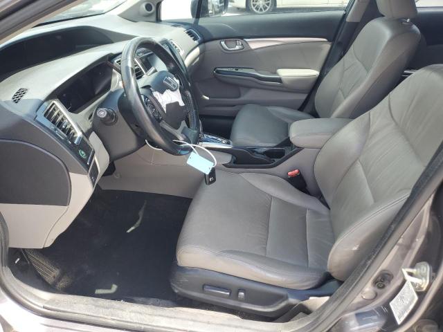 19XFB2F92EE050726 - 2014 HONDA CIVIC EXL GRAY photo 7