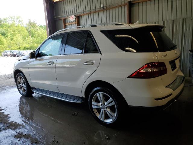 4JGDA5HB2FA510382 - 2015 MERCEDES-BENZ ML 350 4MATIC WHITE photo 2