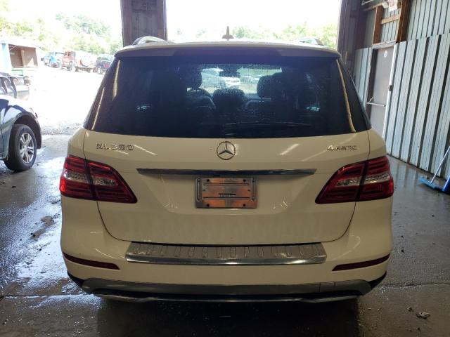 4JGDA5HB2FA510382 - 2015 MERCEDES-BENZ ML 350 4MATIC WHITE photo 6