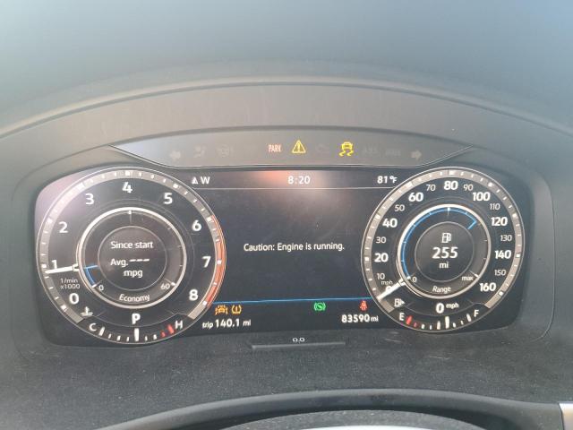 1V2SR2CAXKC532256 - 2019 VOLKSWAGEN ATLAS SEL SILVER photo 9