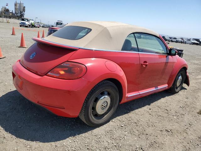 3VW5P7AT3EM802093 - 2014 VOLKSWAGEN BEETLE RED photo 3