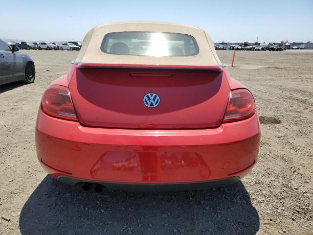 3VW5P7AT3EM802093 - 2014 VOLKSWAGEN BEETLE RED photo 6