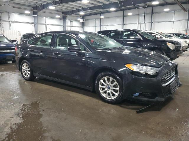 3FA6P0G70FR136989 - 2015 FORD FUSION S BLACK photo 4