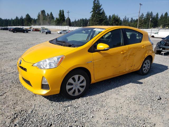 JTDKDTB34E1075145 - 2014 TOYOTA PRIUS C YELLOW photo 1