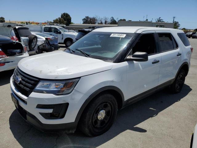 1FM5K8AR1JGA15929 - 2018 FORD EXPLORER POLICE INTERCEPTOR WHITE photo 1
