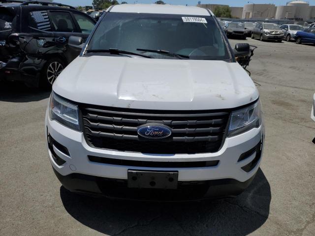 1FM5K8AR1JGA15929 - 2018 FORD EXPLORER POLICE INTERCEPTOR WHITE photo 5