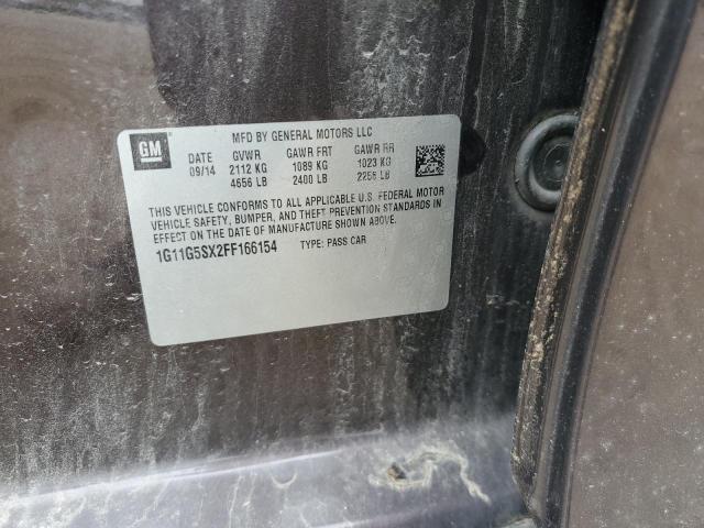 1G11G5SX2FF166154 - 2015 CHEVROLET MALIBU LTZ 棕色 照片 12