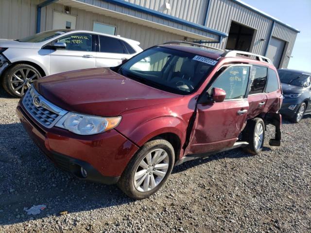 JF2SHBEC9BH703408 - 2011 SUBARU FORESTER LIMITED BURGUNDY photo 2