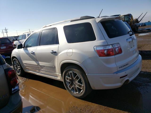 1GKKVTED1BJ380295 - 2011 GMC ACADIA DENALI WHITE photo 2